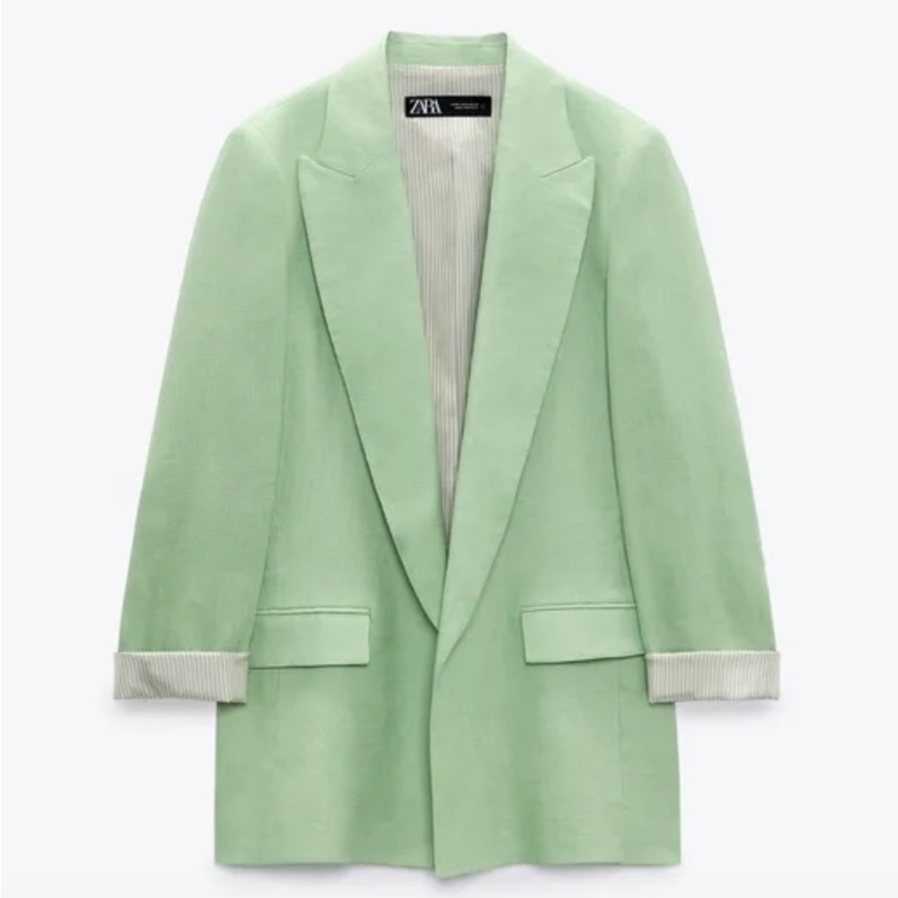 ZARA Linen Blend Blazer